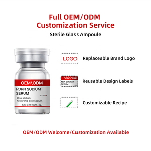 Ampoule de 5 ml de sérum PDRN ADN de saumon, acide hyaluronique et cellules souches de pomme, apaisante et rajeunissante, de qualité médicale, pour massage au roller - Product Image 5