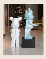 Meilleur prix, plateau de rangement en résine en forme d'ours, taille personnalisée, ornement, statue pour la décoration de la maison