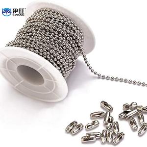 Ewang Wholesale 2.4 mm Round Ball Beaded Chain Ball Chain for Jewelry Making - Product Image 2