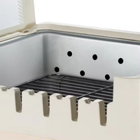 Gril Électrique Rotatif pour Kebab et BBQ, Machine Domestique Sans Fumée avec Contrôle de Température Tactile Électronique