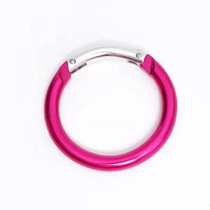 Moschettone Rotondo in Lega di Alluminio, Gancio a Scatto Rotondo, Anello a O 7x46mm, Portachiavi, Fibbia, Accessori per Borse e Animali - Product Image 2