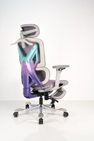 Vente directe d'usine, chaise de bureau ergonomique pour ordinateur, chaise de gamer avec dossier haut, plusieurs couleurs au choix, Silla Ergonomica avec repose-pieds