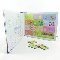 Libro de Rompecabezas Magnéticos Portugueses CDP - Juguete Educativo Montessori para Niños Pequeños y Preescolares, Origen Guangdong, Tapa Dura, Perfecto