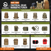 Sac à dos tactique MOLLE en nylon 500D résistant à l'usure pour le camping, la randonnée et la chasse
