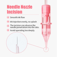 Naturalness 11P 0.2MM Precision PMU Aiguille YD PINK CRYSTAL Cartouche Universelle pour Sourcils, Lèvres et Yeux