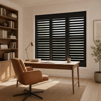 Volets en PVC à lames de 89 mm, sur mesure, imperméables, stores intérieurs pour fenêtres, directement de l'usine pour chambre et salon