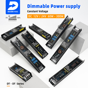 Alta potencia 60W-300W 12V 24V fuente de alimentación regulable panal disipación de calor silencio Led fuente de alimentación 24V Triac regulable - Product Image 1