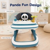 GEEN Trotteur pliant pour bébé, trotteur d'apprentissage assis-debout, trotteur pousseur pour enfants 4 en 1