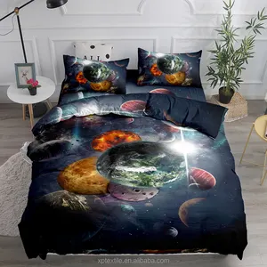 Manufacturers Direct Custom Design 3D Digital Printing Cartoon Pattern 100% Polyester Duvet Cover Set Bedding Set For Winter