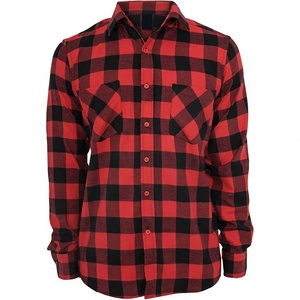 Camisa Western a Cuadros 100% Algodón Franela con Botones, Blusa Oversize de Franela con Múltiples Diseños a Cuadros, Camisa de Franela con Estampado Buffalo Check - Product Image 1