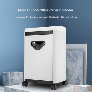 Distruggidocumenti a microtaglio di livello P-5 ad alta sicurezza, 60 minuti di funzionamento continuo, 10 fogli, contenitore da 20L, alimentato elettricamente per <span class=keywords><strong>carta</strong></span> e documenti. - Product Image 1