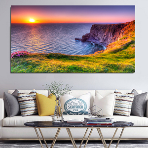 Los acantilados de Moher en Irlanda cuadros lienzo pintura naturaleza paisaje marino paisaje pared arte impresiones para decoración del hogar - Product Image 2