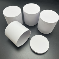Vente en gros de grande boîte de conserve vide de qualité supérieure bougeoir sans couture mat blanc bleu 12oz 16oz boîtes de bougies conteneurs avec couvercle