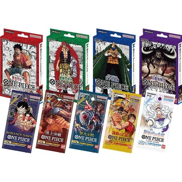 Anime Bandais Top Battle Trading Card Game Japanese Onepiecese TCG OP Protagonist New Era Card Toys