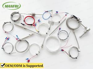 OEM ODM RTD PT100 درجة حرارة عالية PT1000 مستشعر فئة A بطول كابل 1 متر وطبقة الحلقات المعلبة - Product Image 6