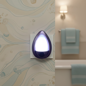 <span class=keywords><strong>Luz</strong></span> Nocturna LED GL-W135 con Sensor <span class=keywords><strong>de</strong></span> <span class=keywords><strong>Luz</strong></span> Blanca Cálida en Forma <span class=keywords><strong>de</strong></span> Lágrima, Encendido/Apagado Automático, Carcasa <span class=keywords><strong>de</strong></span> PP, Lámpara Enchufable para Dormitorio, Hogar y Pasillo - Product Image 1