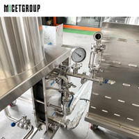 Mini-brasserie 1BBL Système complet avec cuve de mouture, châssis mobile et cuves isobariques coniques intégrées – Meilleur prix à vendre