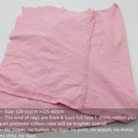 Haute coupe de coton réutilisé chiffons en tissu de couleur claire chiffon de nettoyage chiffons d'escarpements mélange chiffons en tissu de coton pour l'industrie du nettoyage