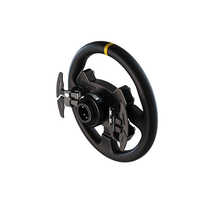 Volant de course MOZA RS V2 avec cadre en aluminium, revêtement en cuir microfibre, éclairage RGB et déclenchement rapide pour simulateur de course - Vente en gros