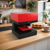 Machine d'impression d'images sur mousse à café multi-tasses, imprimante alimentaire 6 couleurs à encre comestible pour gâteaux et macarons, kit d'encre 100 ml