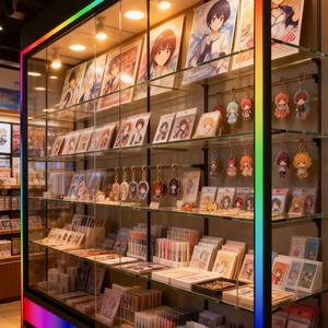 Vitrina de exhibición con tapa de cristal para joyería, vitrina de cristal templado personalizada con iluminación LED de color en la base, escaparate para tienda de artículos para fumadores - Product Image 6