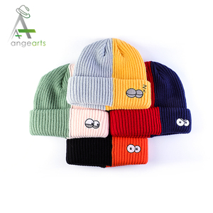 Unisex Giản Dị Mềm Mũ Cá Nhân Thêu Logo <span class=keywords><strong>Hat</strong></span> Hai Tone Beanie Mùa Đông Mũ Số Lượng Lớn OEM Mùa Đông Lưu Niệm Người Lớn Nhân Vật - Product Image 2