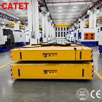Chariot électrique sans rail pour charges lourdes de 26 tonnes, chariot mobile à structure personnalisée pour le transport d'objets lourds en usine et atelier
