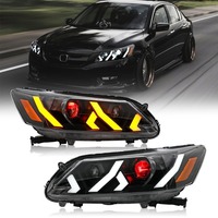 Conjunto de Faros LED para Honda Accord 9.ª Generación, Piezas de Automóvil, Faros Delanteros, Cable de Remolque Star Racing