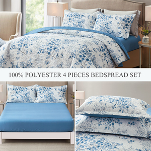 Modern Bedspread and Coverlet Sets With Polyester Filling Printed Quilt Set Queen <strong>King</strong> <strong>Size</strong> Sheet Sets <strong>Bedding</strong> - Product Image 2