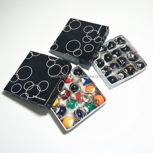 Bola de <span class=keywords><strong>billar</strong></span> de 0,98 pulgadas, llavero de <span class=keywords><strong>8</strong></span> bolas de <span class=keywords><strong>billar</strong></span> de diámetro, llavero de colores, 16 Uds. - Product Image 4