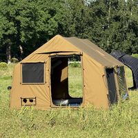 Carpa inflable familiar grande de PVC de calidad premium, resistente al viento, para 6-8 personas, con techo, para picnic y camping.