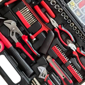 Mới đến 197pcs dụng cụ cầm tay thiết lập tuốc nơ vít chế biến gỗ Kẹp Kìm cờ lê ổ cắm thiết lập hộ gia đình hộp công cụ Kit cơ khí thiết lập - Product Image 2