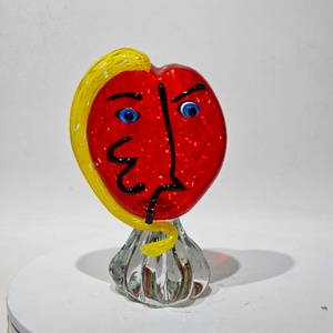 Colección <span class=keywords><strong>de</strong></span> Arte <span class=keywords><strong>de</strong></span> cristal <span class=keywords><strong>de</strong></span> Murano moderno personalizado figuritas <span class=keywords><strong>de</strong></span> Ángel cabeza <span class=keywords><strong>de</strong></span> <span class=keywords><strong>Picasso</strong></span> abstractas sopladas a mano estatuas y jarrones <span class=keywords><strong>de</strong></span> dibujos animados elegantes - Product Image 1