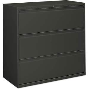 แฟ้มเอกสารโลหะแบบวางด้านข้าง Alera พร้อมลิ้นชักขนาด Legal/Letter/A4/A5 3 ช่อง 42 นิ้ว X 18.63 นิ้ว X 40.25 นิ้ว สีชาร์โคล 42 นิ้ว X 18.63 นิ้ว X 40.25 นิ้ว - Product Image 1