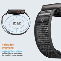 Bracelet Athlex Air pour Watch Ultra 3/2/1 Série 11/10 |   Sangle en nylon respirant avec surpiqûres jaunes pour remplacement