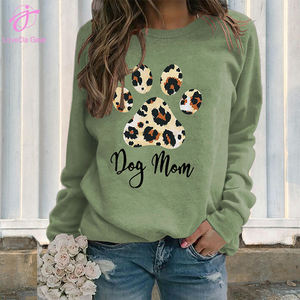 Loveda alta qualità personalizzato donna <span class=keywords><strong>cane</strong></span> mamma stampa Pullover Casual <span class=keywords><strong>felpa</strong></span> - Product Image 1