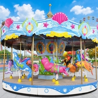 Manège à chevaux pour parc d'attractions, équipement de jeux pour enfants, carrousel tournant à vendre