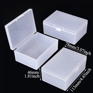 Boîte de rangement transparente rectangulaire SUNSHING pour composants électroniques, conteneur en plastique pour cartes de jeu, étui personnalisé pour piles de taille moyenne - Product Image 4