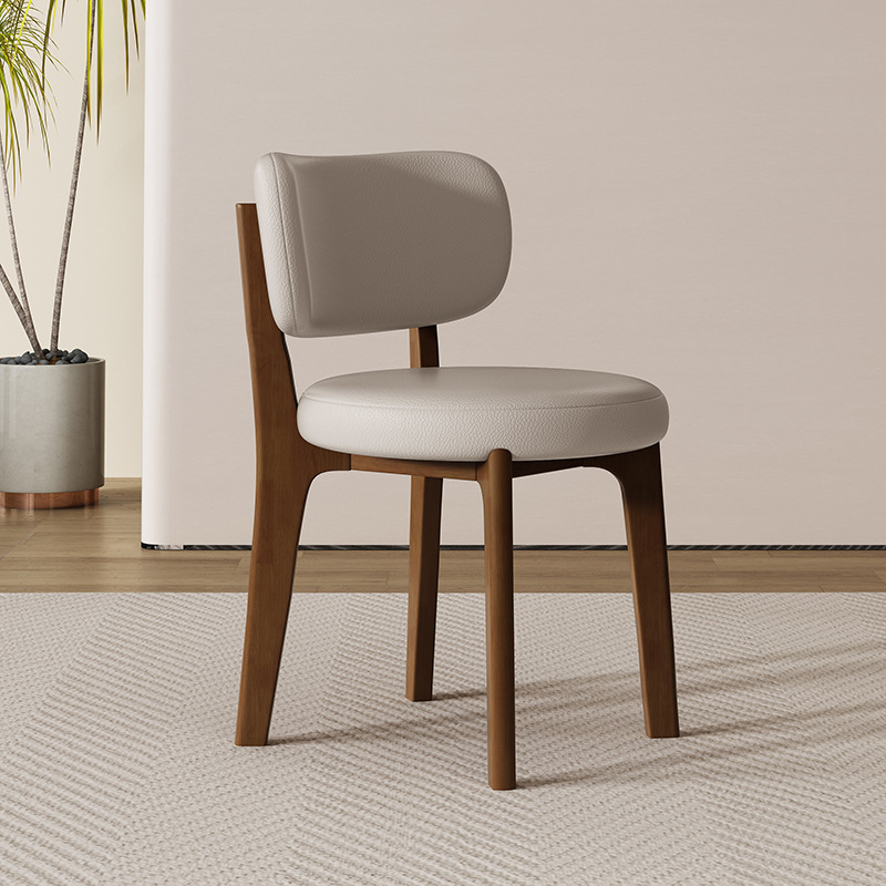 Walnut color + light khaki cat paw leather