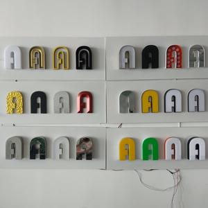 Enseigne <span class=keywords><strong>néon</strong></span> LED incurvée et sculptée hautement personnalisée, avec polices de logo rétroéclairées, étanche IP65, éclairage multi-processus pour bâtiments et bureaux - Product Image 5