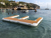 Plateforme flottante gonflable pour bateau, quai pour jet-ski en forme de E