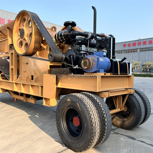 מגרסת לסתות ניידת PE500x750 איכותית, מנוע דיזל בעל שש צילינדרים, ציוד ריסוק בטון וסלעים בהתאמה אישית, ישירות מהמפעל - Product Image 2