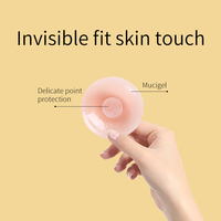 Couvre-mamelons en silicone hypoallergénique réutilisables à la vente chaude, pétales de poitrine invisibles, lavables et adaptés aux femmes