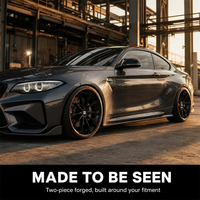 Jantes forgées en deux parties noires à rayons en V et baril rouge, 18, 19, 20, 21 pouces, 5x112, 5x114.3, 5x120, BMW M4
