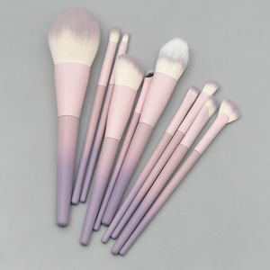 Daily Queen & Mor-phe10 Pcs Pinceaux <span class=keywords><strong>de</strong></span> maquillage à poudre avec manche dégradé <span class=keywords><strong>de</strong></span> <span class=keywords><strong>couleur</strong></span>, qualité supérieure et sensation luxueuse, logo personnalisé - Product Image 5