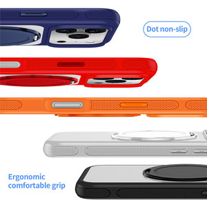 Funda Transparente de TPU+PC con Soporte Magnético Giratorio 360° y Anillo de Carga Inalámbrica para <span class=keywords><strong>iPhone</strong></span> 17 <span class=keywords><strong>Pro</strong></span> Max 16 <span class=keywords><strong>Pro</strong></span> 15 <span class=keywords><strong>14</strong></span> <span class=keywords><strong>13</strong></span> - Product Image 3