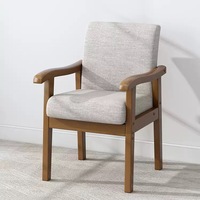 Fauteuil moderne en bois d'usine Mobilier de maison de fabrication exquise Fauteuil stable pour restaurant et entrepôt