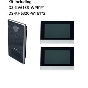 HIK DS-KV6133-WME1 + DS-KH6320-WTE1 vidéo porte téléphone 1080P caméra 7 pouces écran tactile Hik-connect App PoE IR supplément un bouton - Product Image 2