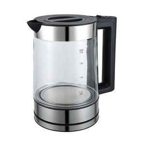 Bouilloire électrique en verre de 2 L avec protection contre l'ébullition à sec, arrêt automatique 360° °   <span class=keywords><strong>Appareil</strong></span> de cuisine sans fil à base rotative - Product Image 6