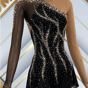 High Quality <strong>Ice</strong> <strong>Skating</strong> <strong>Dress</strong> Girls Adult Black Spandex Skate Skirt Dance Outfits Ballroom Figure <strong>Skating</strong> <strong>Dress</strong> Dance Wear - Product Image 2